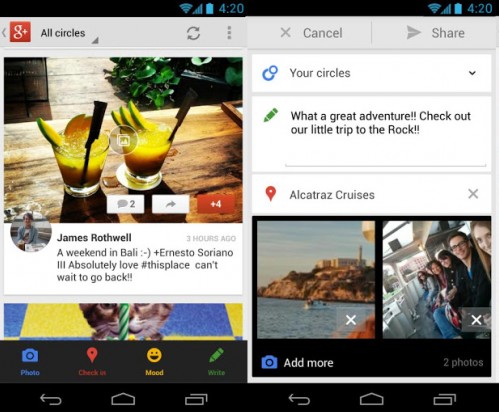 谷歌更新Google+和Google Play Music应用