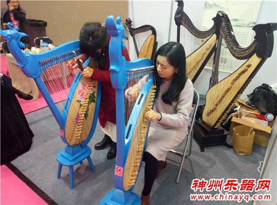 广州国际乐器展现箜篌展商