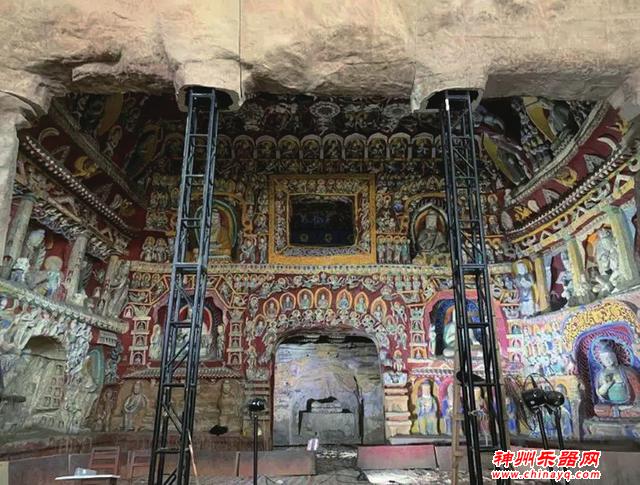 云冈石窟第12窟复制窟完成上色总装