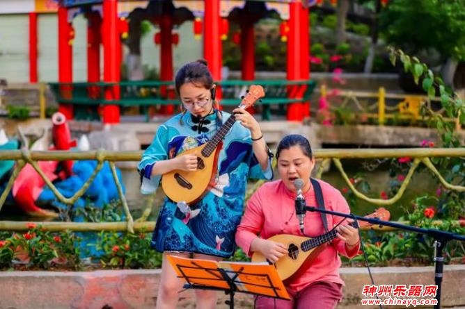 小四弦演奏悠扬乐章，东莞观音山轻歌曼舞