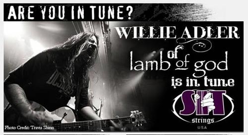 美国Lamb of God乐队签名款SIT琴弦问世
