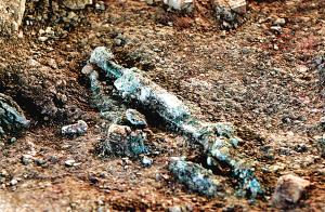 春秋古墓出土三套编钟七个铜鼎 墓主地位显赫