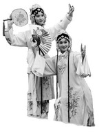 昆曲姐妹花排演照