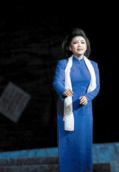 80后王莉高歌《红梅赞》 《江姐》唱响千场