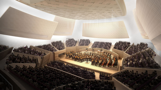 上海交响乐团音乐厅内部效果图
