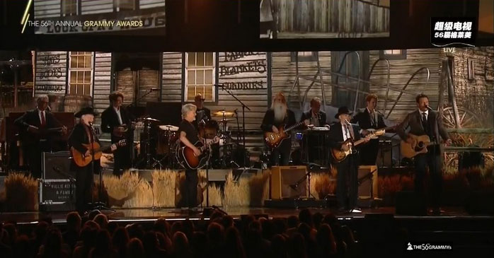 三位签约艺人登台第56界格莱美 握威贝斯大放异彩