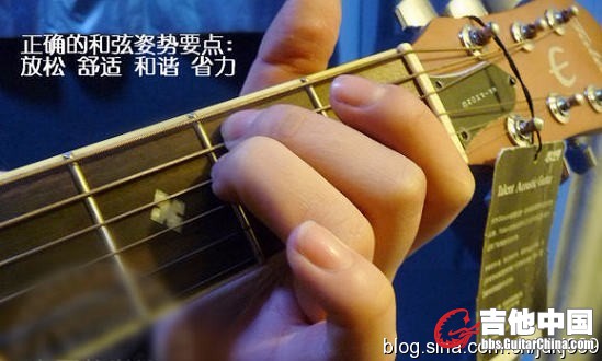 民谣吉他初学者正确手势