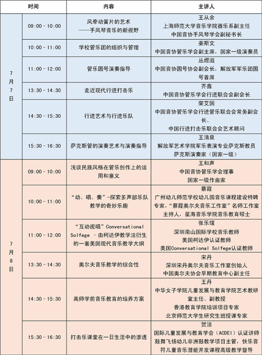 2018国民音乐教育大会日程重磅发布！