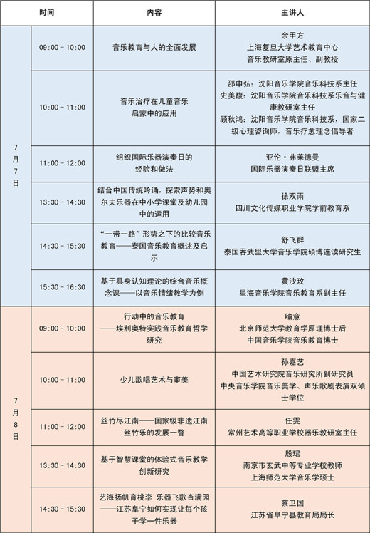 2018国民音乐教育大会日程重磅发布！