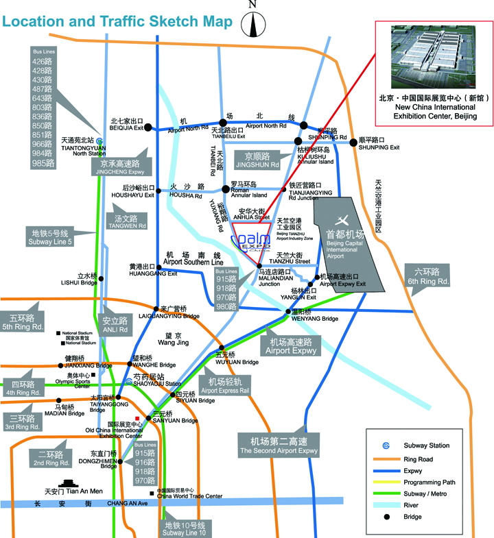 北京展馆分布图