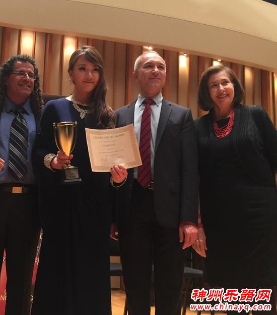 郭芳菲在Lansum国际音乐节钢琴比赛中喜获第一