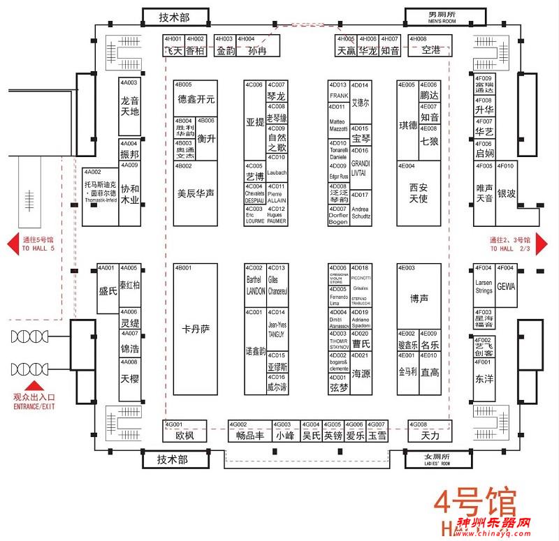 2019年北京国际乐器展展位图出炉