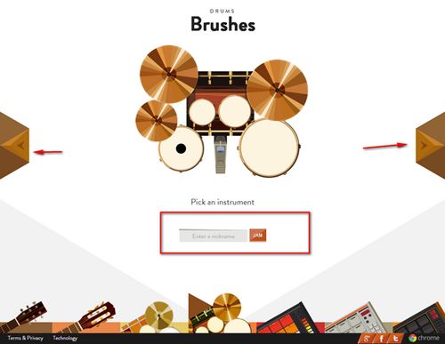 Google Chrome浏览器在线组乐团玩乐器