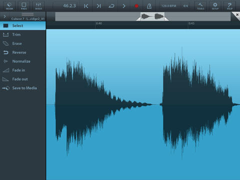 Cubasis for iPad 1.6 上架 App Store