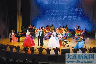 大外:“音乐系青年教师音乐会”在校礼堂举行