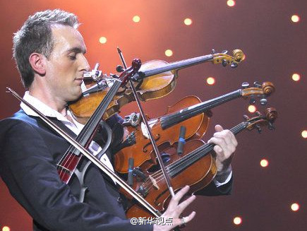 小提琴大神!一人玩转四把琴