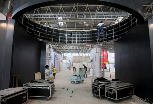 PALM2014即将开幕：展台搭建 顺利完成