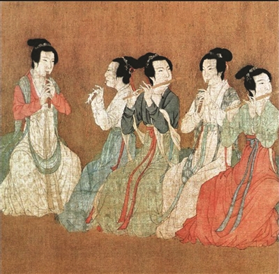 曲颈琵琶是音乐史的“活化石” 韩熙载敲鼓嗨到袒胸露乳