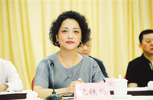 沈铁梅在中国戏剧家协会第八次代表大会上发言。