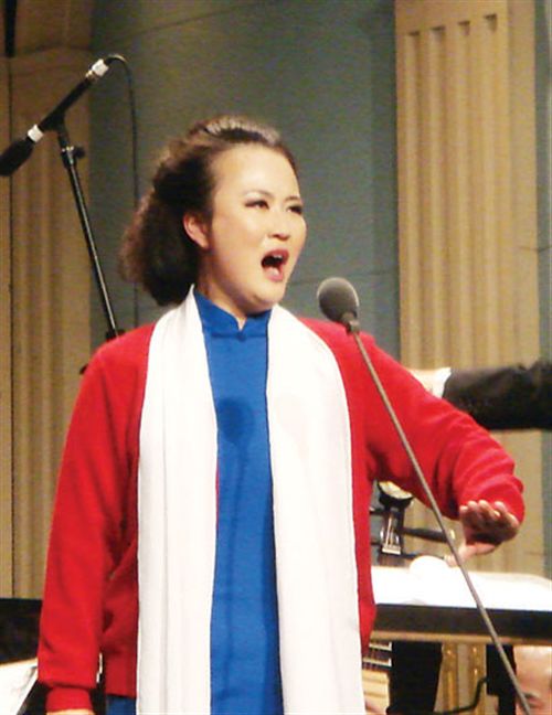 周琛的江姐造型。