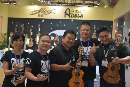Nices 2016上海国际乐器展完美收官 Koaloha Boss现场指导