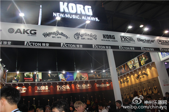 2016上海国际乐器展 马丁吉他 和 日本电子乐器Korg